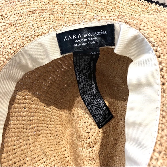 Zara Contrast Raffi Hat - Picture 5 of 5